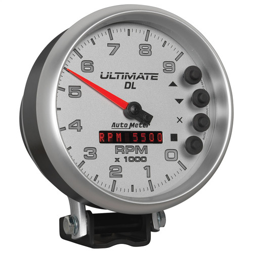 AutoMeter 6894 - Gauge Tach 5in. 9K RPM Pedestal Datalogging Ultimate Dl Playback Silver