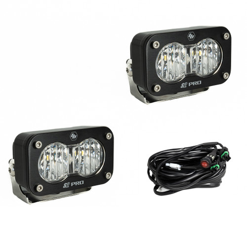 Baja Designs 487805 - LED Light Pods Wide Cornering Pattern Pair S2 Pro Series