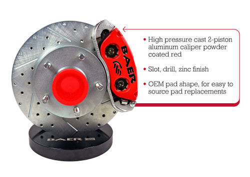 Baer Brakes 4261573R - Classic Series Front Brake Kit