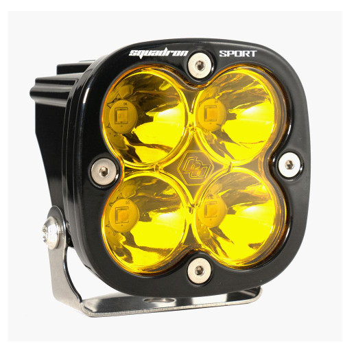 Baja Designs 550011 - LED Light Pod Spot Pattern Clear Baja Amber Black Squadron Sport