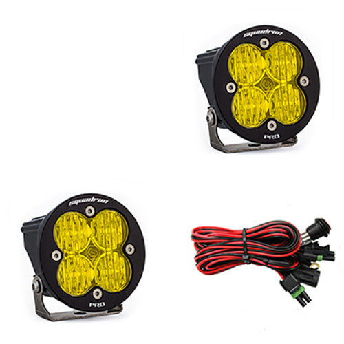 Baja Designs 597815 - LED Light Pods Baja Amber Lens Wide Cornering Pair Squadron R Pro