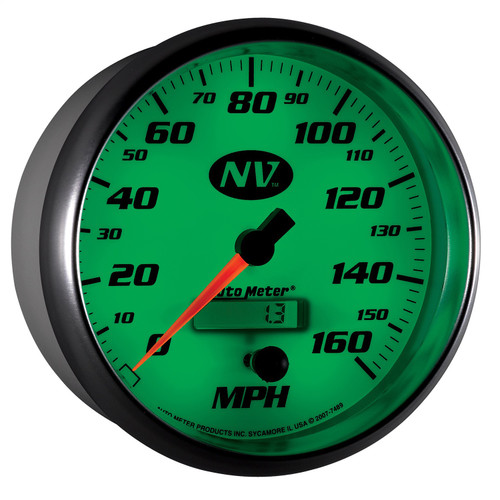 AutoMeter 7489 - Gauge Speedometer 5in. 160MPH Elec. Programmable NV