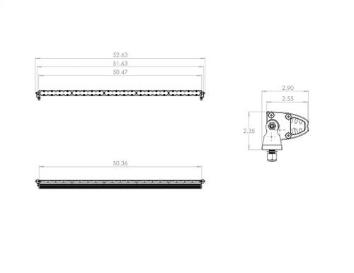 Baja Designs 705006 - 50 Inch LED Light Bar Work/Scene Pattern S8 Series