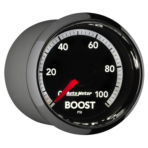 AutoMeter 8509 - Gen4 Dodge Factory Match 52.4mm Mechanical 0-100 PSI Boost Gauge