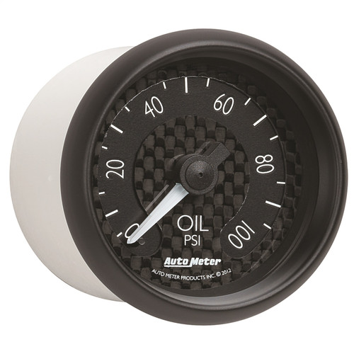 AutoMeter 8021 - GT Series 52mm Mechanical 0-100 psi Oil Pressure Gauge