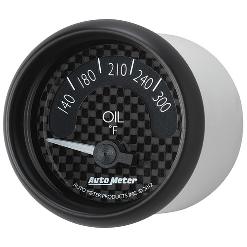 AutoMeter 8048 - GT Series 52mm Short Sweep Electronic 140-300 Deg F Oil Temperature