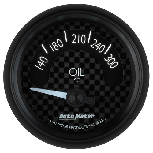 AutoMeter 8048 - GT Series 52mm Short Sweep Electronic 140-300 Deg F Oil Temperature