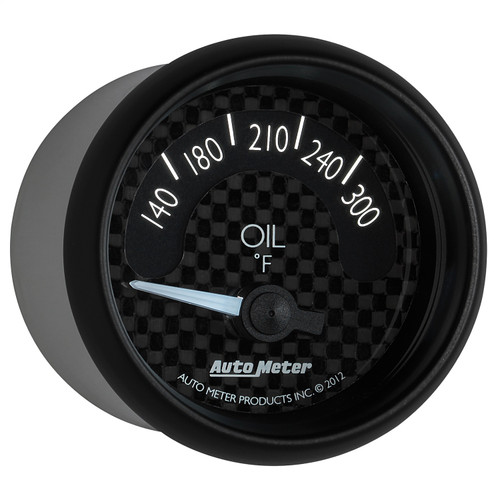 AutoMeter 8048 - GT Series 52mm Short Sweep Electronic 140-300 Deg F Oil Temperature