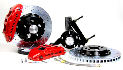 Baer Brakes 4301109R - Brake System 14 Inch Front Extreme+ Red 78-87 GM G Body Modified Drop Spindles