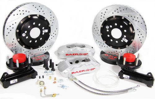 Baer Brakes 4301506S - Brake System 13 Inch Front Pro+ Silver 65-66 Ford/RideTech Mustang