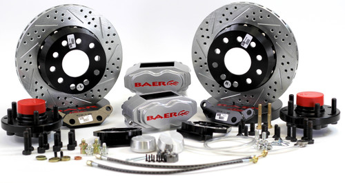 Baer Brakes 4301448S - Brake System 11 Inch Front SS4+ No Spindles Silver 78-87 GM G Body