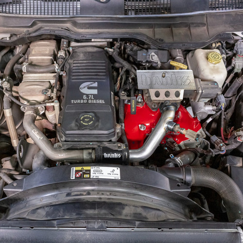 Banks Power 42804-R - Monster-Ram Intake 13-18 RAM 3500-5500 Chassis Cab 6.7L Red Powdercoat