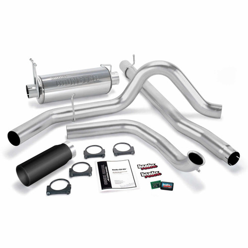 Banks Power 47514-B - Git-Kit Bundle Power System W/Single Exit Exhaust Black Tip 00-03 Ford 7.3L Excursion