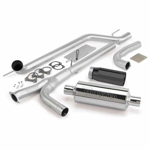 Banks Power 48123-B - Monster Exhaust System Single Exit Black Tip 04-15 Nissan 5.6L Titan All Cab/Beds