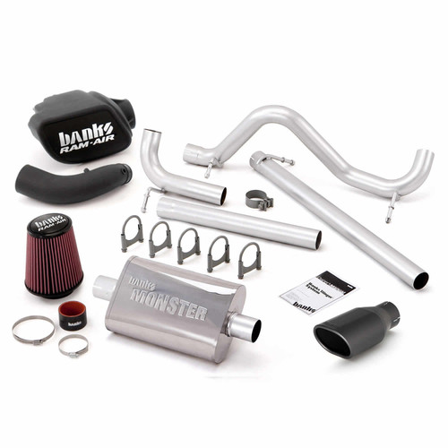 Banks Power 51340-B - Stinger Bundle Power System No AutoMind W/Single Exit Exhaust Black Tip 07-11 Jeep 3.8L Wrangler JK Unlimited 4 Door