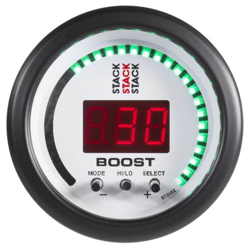 AutoMeter ST3462 - Stack 52mm -1 to +2 Bar (-30INHG to +30 PSI) Boost Controller - White