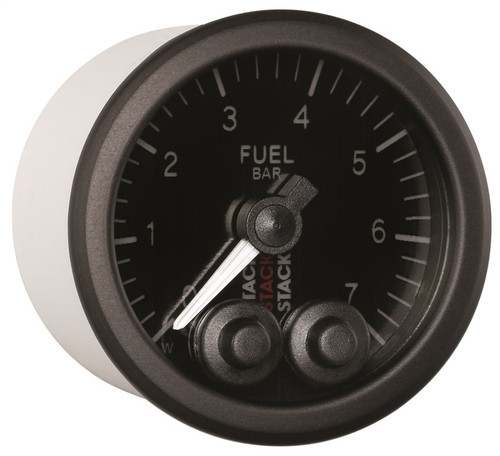AutoMeter ST3505 - Stack 52mm 0-7 Bar M10 Male Pro-Control Fuel Pressure Gauge - Black