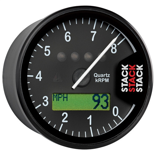 AutoMeter ST700SR-A - Stack Display Tachometer 0-8K RPM - Black