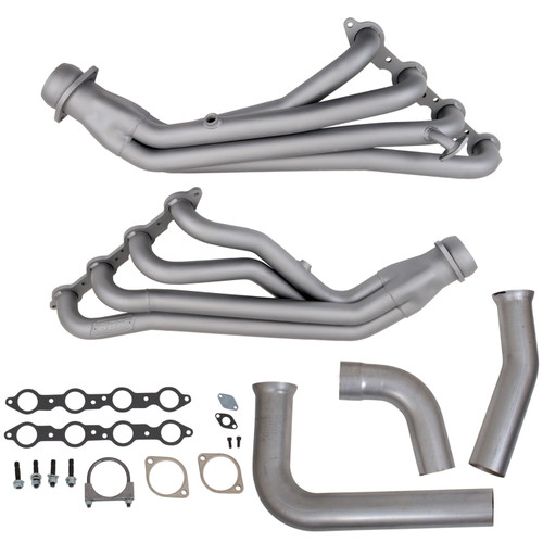 BBK 1614 - 1999-2002 GM FULL SIZE TRUCK LONG TUBE EXHAUST HEADERS & Y PIPE (CHROME)