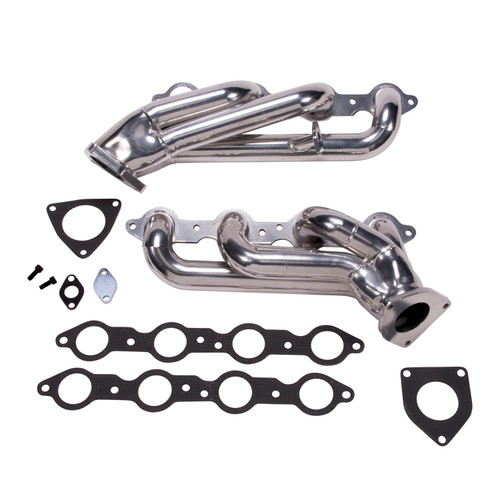 BBK 40060 - 99-04 GM Truck SUV 6.0 Shorty Tuned Length Exhaust Headers - 1-3/4 Silver Ceramic