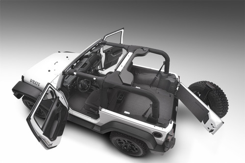 Bedrug BTJK07R2 - 07-10 Jeep JK 2Dr Rear 5pc BedTred Cargo Kit (Incl Tailgate & Tub Liner) Bedrug BTJK07R2 - 07-10 Jeep JK 2Dr Rear 5pc BedTred Cargo Kit (Incl Tailgate & Tub Liner)