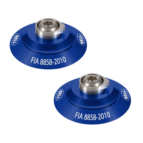 Bell Helmets 2100003 - Bell HANS Clip Set - Blue FIA8858-2010