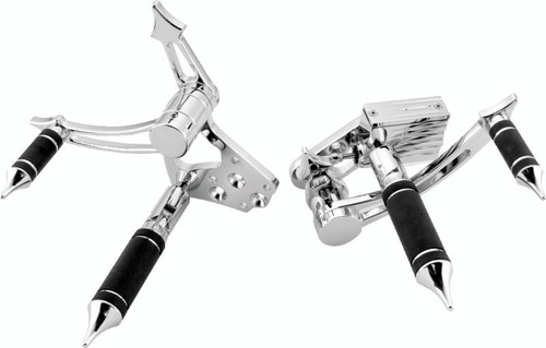 Bikers Choice 482404 - 58-84 FL 71-86 FX 86-99 FXST FLST Chrome Gladiator Forward Controls 5/8 Bore
