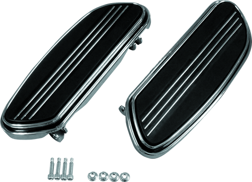 Bikers Choice 482537 - 86-20 Touring 86-17 FLST 12-16 FLD Chrome Floorboard Kit Replaces H-D 50631-04 Pr