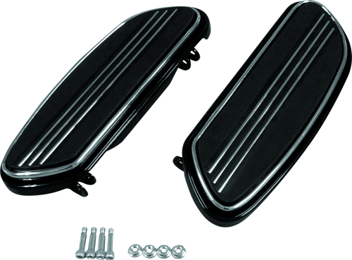 Bikers Choice 482538 - 86-20 Touring 86-17 FLST 12-16 FLD Black Floorboard Kit Replaces H-D 50631-04 Pr