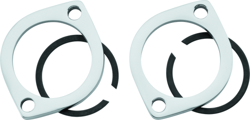 Bikers Choice 410488 - 84-Up Big Twin 86-Up XL Chrome Exhaust Flange Kit