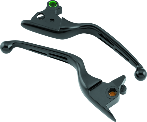 Bikers Choice 482143 - 15-17 FLST FXST Black Slotted Lever Set