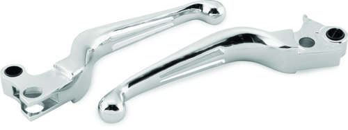 Bikers Choice 482715 - 96-16 BigTwin 96-03 XL Chrome Slotted Lever Set Cable Clutch Only