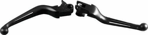 Bikers Choice 482861 - 96-16 Big Twin W/ Cable Clutch 96-03 XL Black Slotted Lever Set
