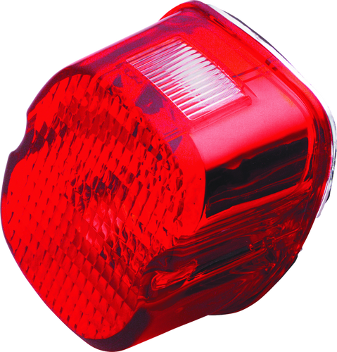 Bikers Choice 489908 - 99-03 Big Twin & XL Red Laydown Taillight With Top License Light