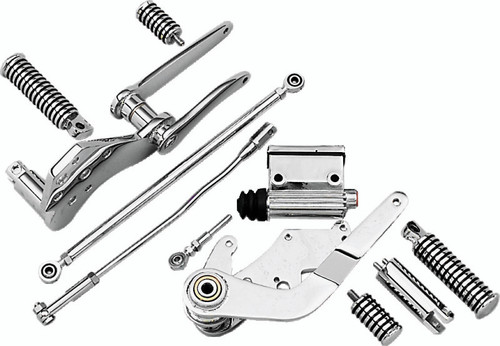 Bikers Choice 489723 - 58-86 FL FX 86-99 Softail Chrome Custom Forward Controls 3/4 Inch Master Cylinder