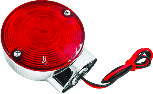 Bikers Choice 490177 - 86-99 FLT FLST FXRT 2 Fillament Turn Signal Lamp W/Red lens Replaces H-D 68400-86