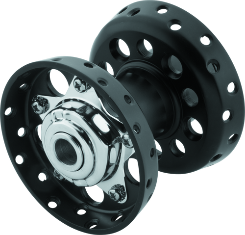 Bikers Choice 490659 - 36-66 Big Twin Black Star Hub With Cone Style Bearing