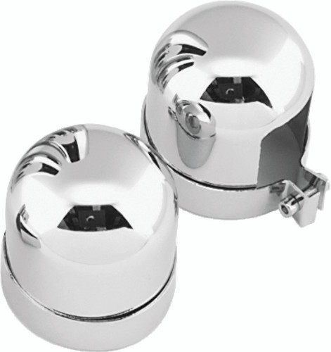 Bikers Choice 490840 - 52-64 K XL 58-64 FL & Custom Chrome Shock Top Covers Replaces H-D 54707-84T