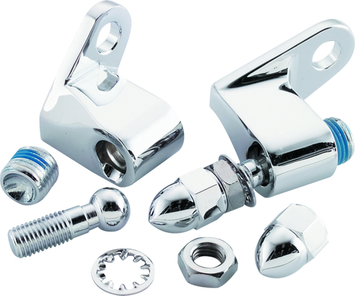 Bikers Choice 493217 - Chrome Front Turn Signal Mounting Kit Universal Custom