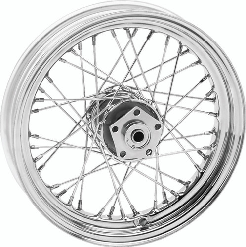 Bikers Choice 492455 - 73-83 FL FX Chrome 16 Inch Dual Flange Wheel Replaces H-D 40968-73