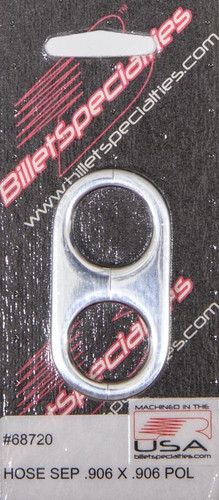 Billet Specialties 68720 - Hose Separator .906x.906 -Polished