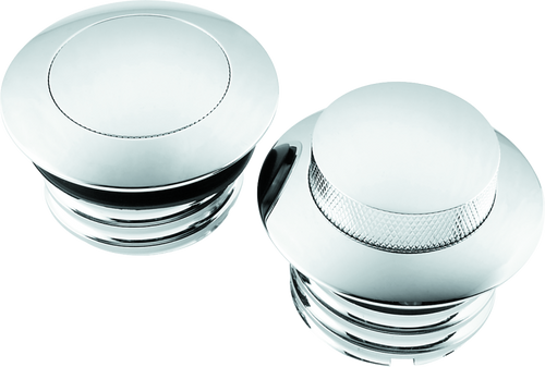 Bikers Choice 493060 - 82 Up W/Dual Cap Chrome Pop Up Billet Gas CapSet