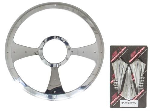 Billet Specialties P30092 - Stiletto - Profile Steering Wheel 14in