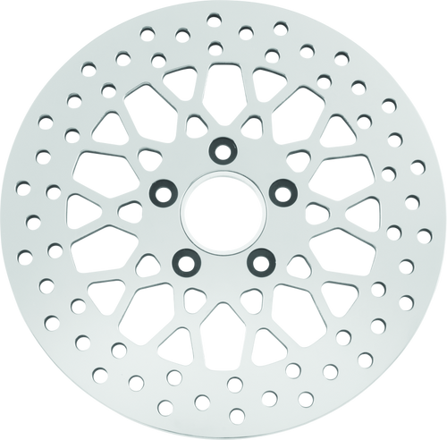 Bikers Choice 601966 - 11.5 Inch Rear Mesh Brake Rotor 84-17 Big Twin & XL Except 08-17 FLH FLT