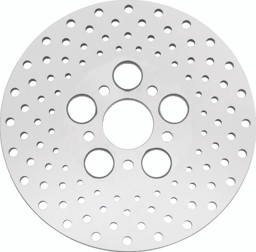 Bikers Choice 619918 - 73-84 FL 10 Inch Front & Rear Drilled Stainless Rotor Replaces H-D 41813-79
