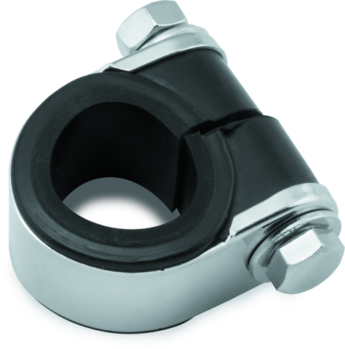 Bikers Choice 666761 - Chrome Handlebar Gauge Clamp Universal Custom