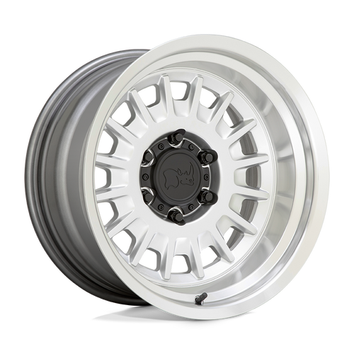 Black Rhino Wheels 1780ALS006140S06 - Aliso 17X8 Gloss Silver With Mirror Cut Face & Lip