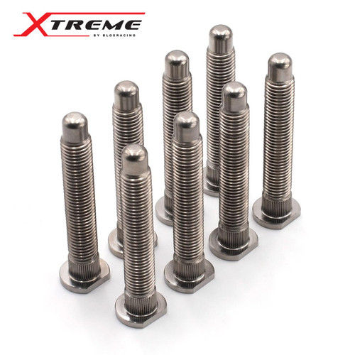 BLOX Racing BXAC-00176 - Racing Honda Xtreme Titanium Wheel Studs 12 x 1.50mm - Set of 8