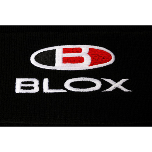 BLOX Racing BXAP-00126 - Racing Classic Beanie - Black w/ Stacked Logo