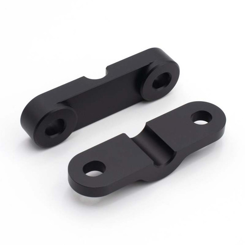 BLOX Racing BXAC-00321-BK - Racing 2-Pc Solid Shifter Bushing Kit Rear - Civic Integra - Black